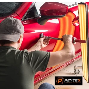 فرورفتگی بدنه خودرو قبل از تعمیر PDR